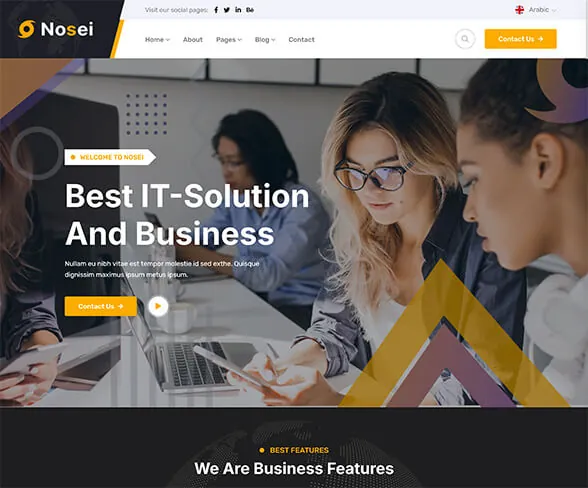 Demo template website Education Nosei | Maerev