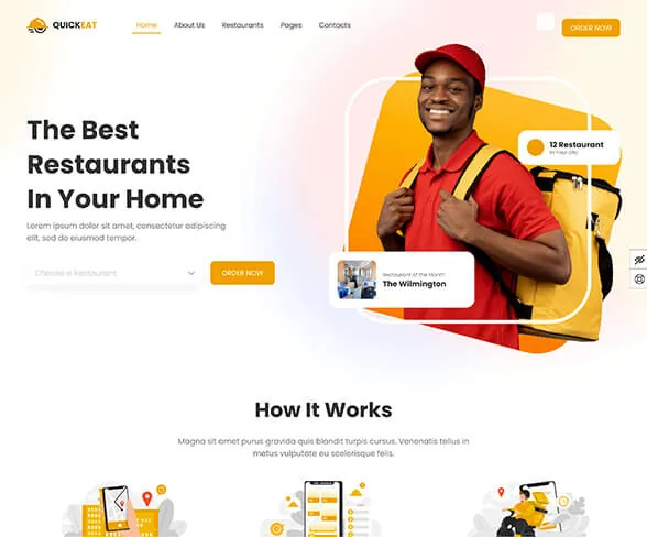 Demo template website FnB Quick Eat | Maerev